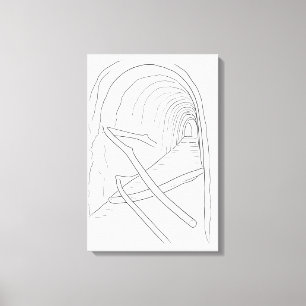 Thu Thiem Tunnel Vietnam Colouring Canvas Print