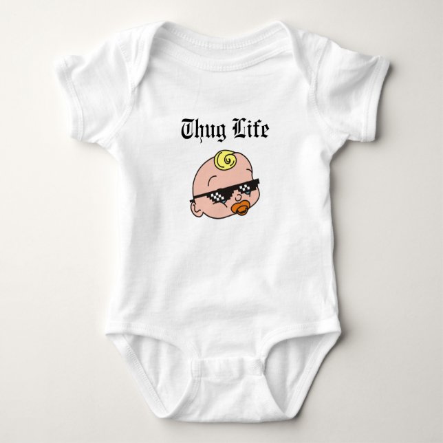 Thug Life Baby Bodysuit (Front)