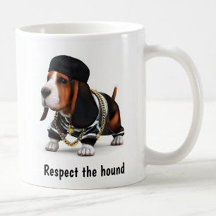 Thug Life Basset Hound Coffee Mug
