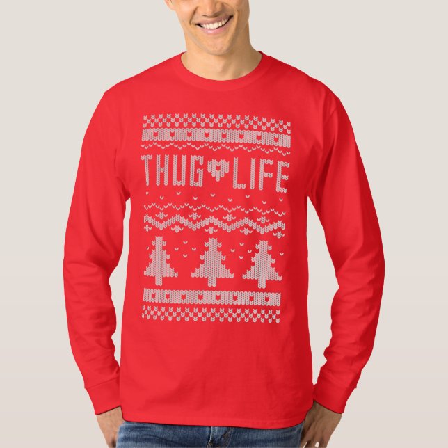 Thug Life Christmas Sweater (Front)