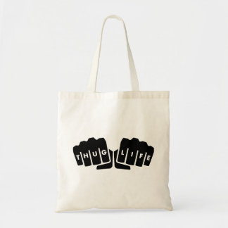 Thug Life Knuckle Tattoo Tote Bag
