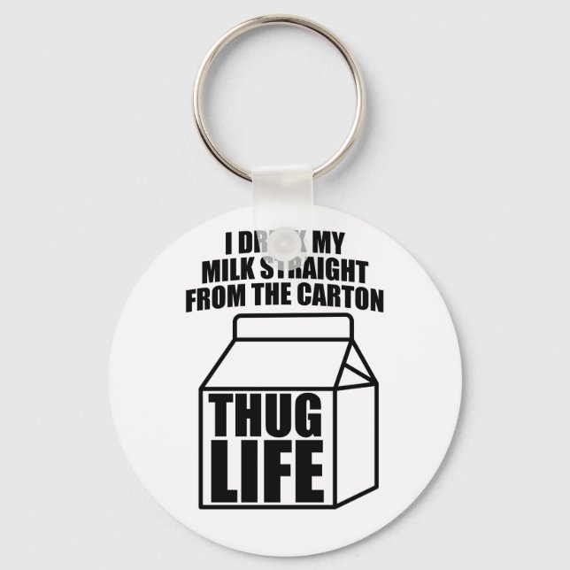 Thug Life Milk Carton Key Ring (Front)