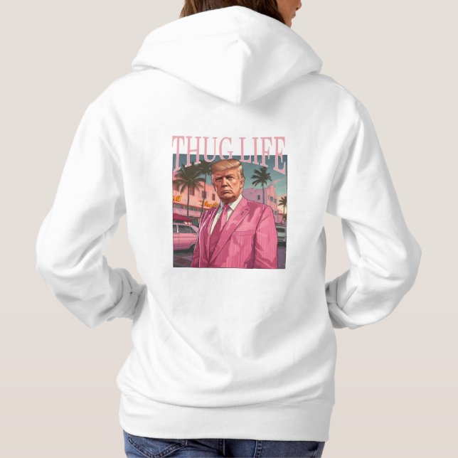 Thug Life personalised  Hoodie (Back)
