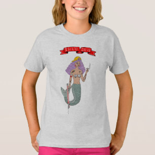 Thug Mermaid Spear fisher Crewneck Adult Swim T-Shirt