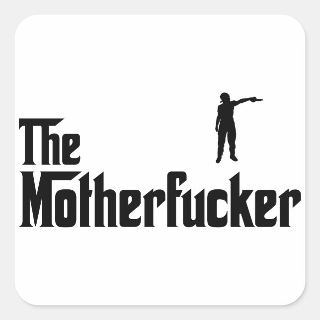 Thug Square Sticker (Front)