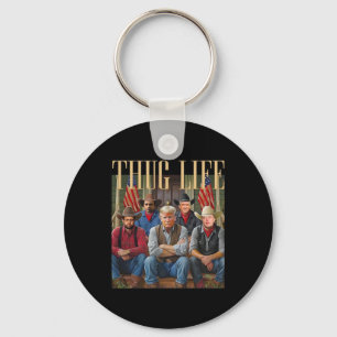 Thug Trump Vance Kennedy Elon For Life Graphic Key Ring