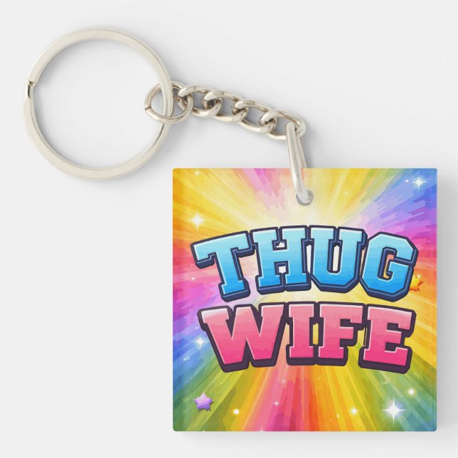Thug Wife Key Ring (Front)