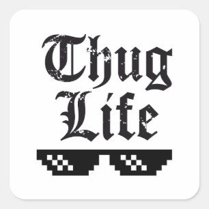 Thuglife Square Sticker