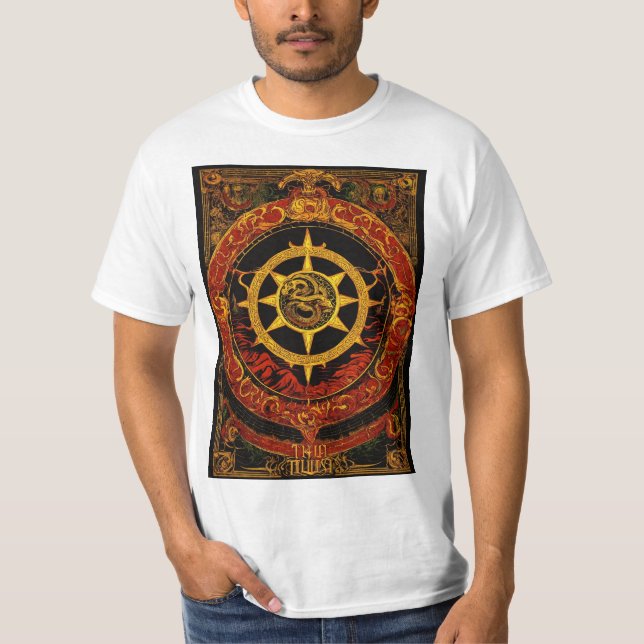 Thulsa doom serpent logo serpent sun logo T-Shirt (Front)