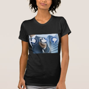 thumb icons for Customer review concept T-Shirt