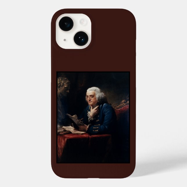 Thumb Portrait Benjamin Franklin at White House Ca Case-Mate iPhone Case (Back)