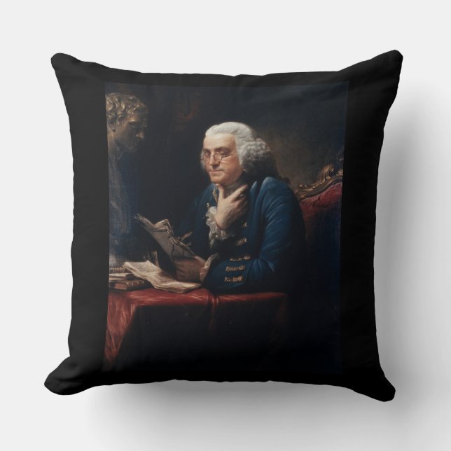 Thumb Portrait Benjamin Franklin at White House Th Cushion (Front)