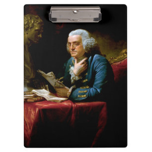 Thumb Portrait, Benjamin Franklin Founding Father Clipboard