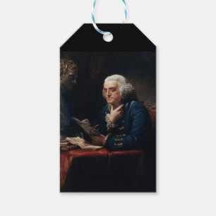 Thumb Portrait, Benjamin Franklin Founding Father Gift Tags