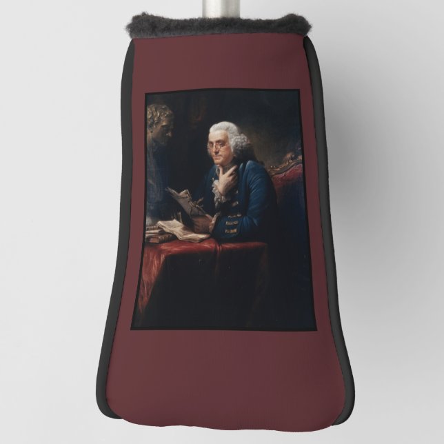 Thumb Portrait, Benjamin Franklin Founding Father Golf Head Cover (Rotate 90)