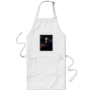 Thumb Portrait, Benjamin Franklin Founding Father Long Apron