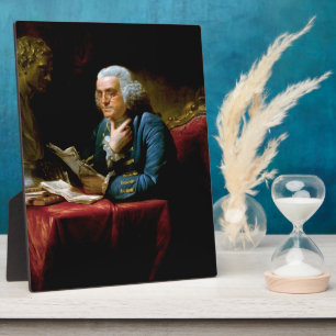 Thumb Portrait, Benjamin Franklin Founding Father Plaque