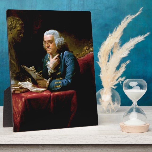 Thumb Portrait, Benjamin Franklin Founding Father Plaque (Side)
