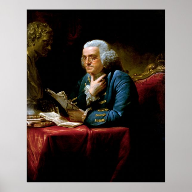 Thumb Portrait, Benjamin Franklin Founding Father Poster (Front)
