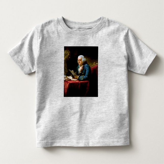 Thumb Portrait, Benjamin Franklin Founding Father Toddler T-Shirt (Front)