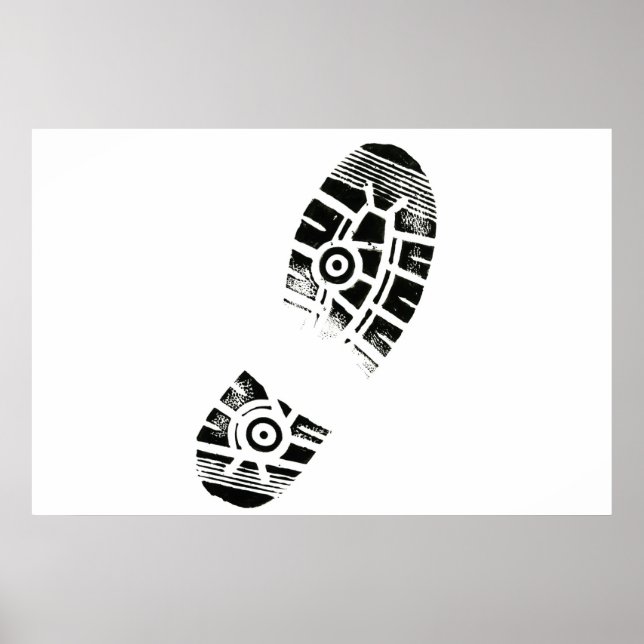 Thumb Prints Foot Art Shoe Sole (Front)