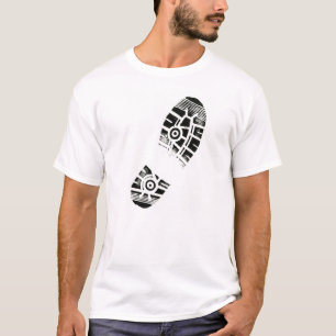 Thumb Prints Foot Art Shoe Sole T-Shirt