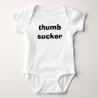 thumb sucker baby bodysuit