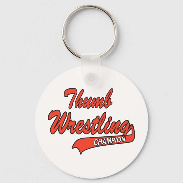 Thumb Wrestler Gift Key Ring (Front)