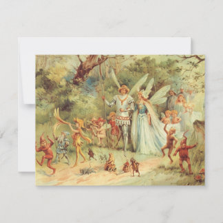 Thumbelina and Prince Wedding, Vintage Fairy Tales Invitation