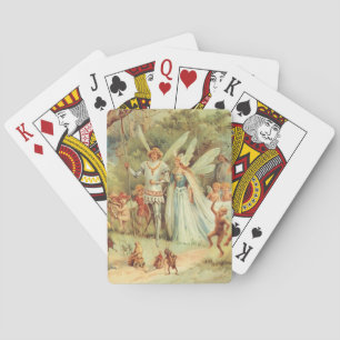 Thumbelina and Prince Wedding, Vintage Fairy Tales Playing Cards