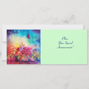 THUMBELINA,FLOWER BASKET AND BUTTERFLY ANNOUNCEMENT