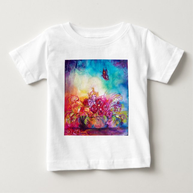 THUMBELINA  ,FLOWER BASKET AND BUTTERFLY BABY T-Shirt (Front)