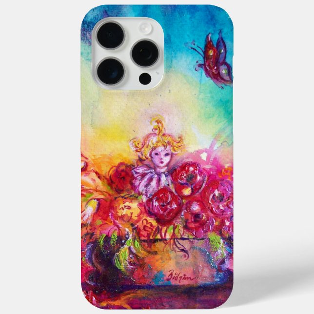 THUMBELINA ,FLOWER BASKET AND BUTTERFLY Case-Mate iPhone CASE (Back)