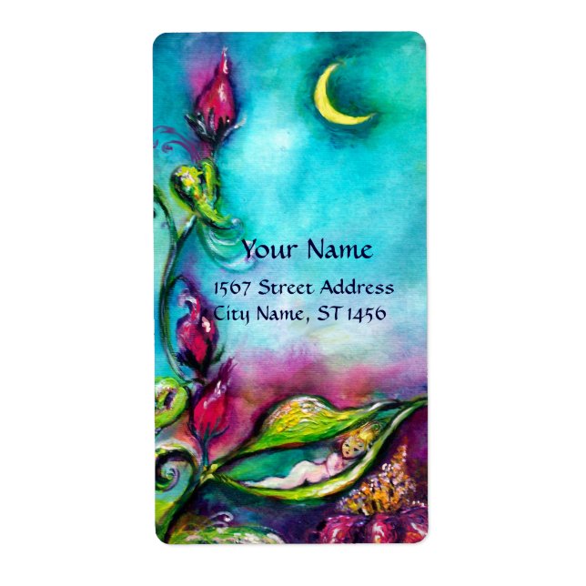 THUMBELINA SLEEPING BETWEEN ROSE LEAVES (Front)