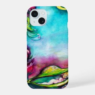 THUMBELINA SLEEPING BETWEEN ROSE LEAVES iPhone 15 CASE
