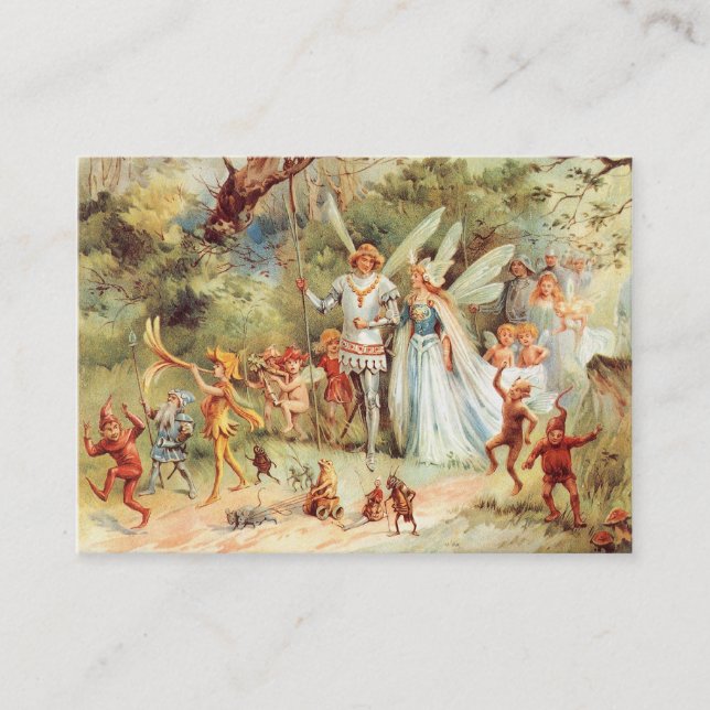 Thumbelina's Wedding in the Forest Business Card (Front)