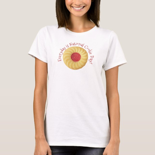 Thumbprint Cookie National Cookie Day T-Shirt (Front)