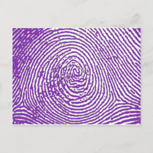 thumbprint  IMPRESSÃO DIGITAL Postcard
