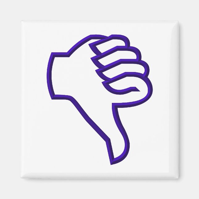 Thumbs down magnet (Front)