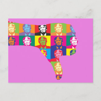 Thumbs Down on Trump Postcard
