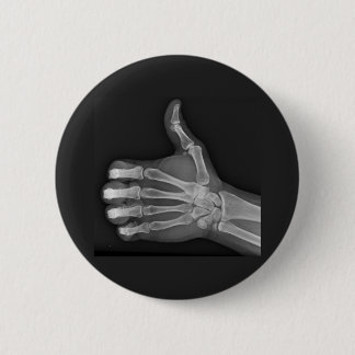 Thumbs up 6 cm round badge