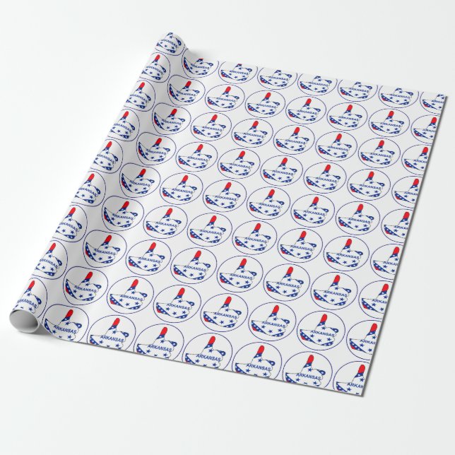 Thumbs Up Arkansas Wrapping Paper (Unrolled)