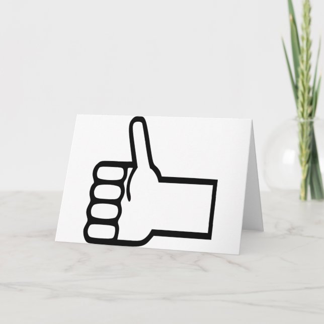 Thumbs up card (Front)