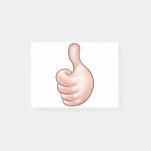 Thumbs Up Cartoon Hand Post-it Notes