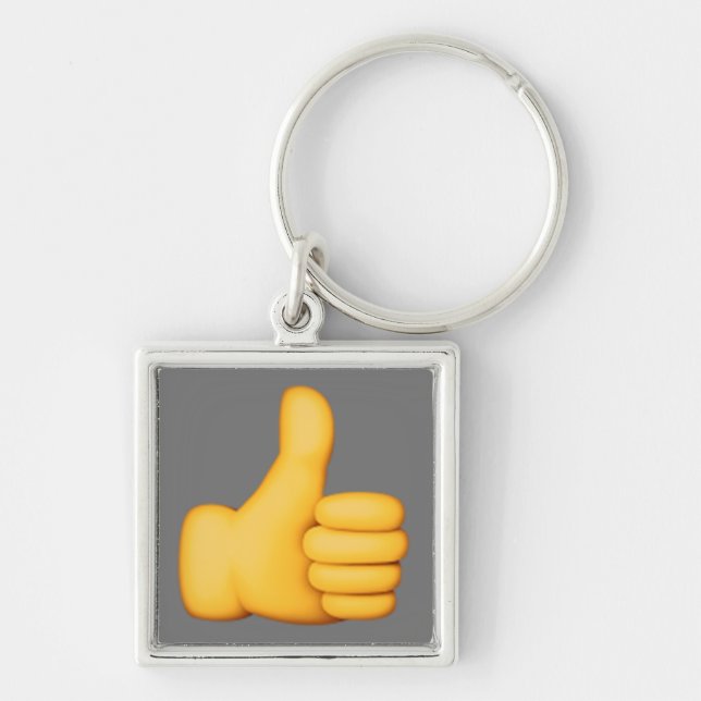 Thumbs up Emoji Key Ring (Front)