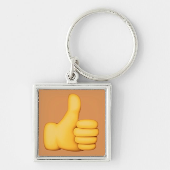 Thumbs up Emoji Key Ring (Front)