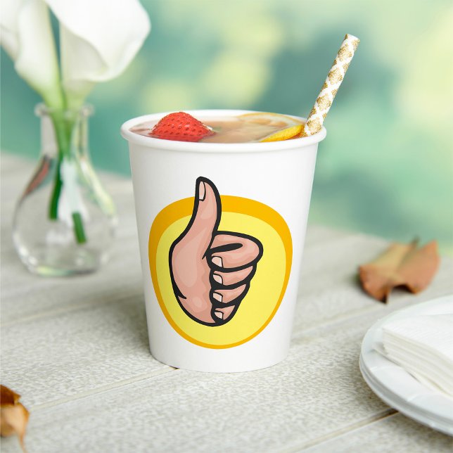 Thumbs Up Gesture Paper Cups (Creator Uploaded)