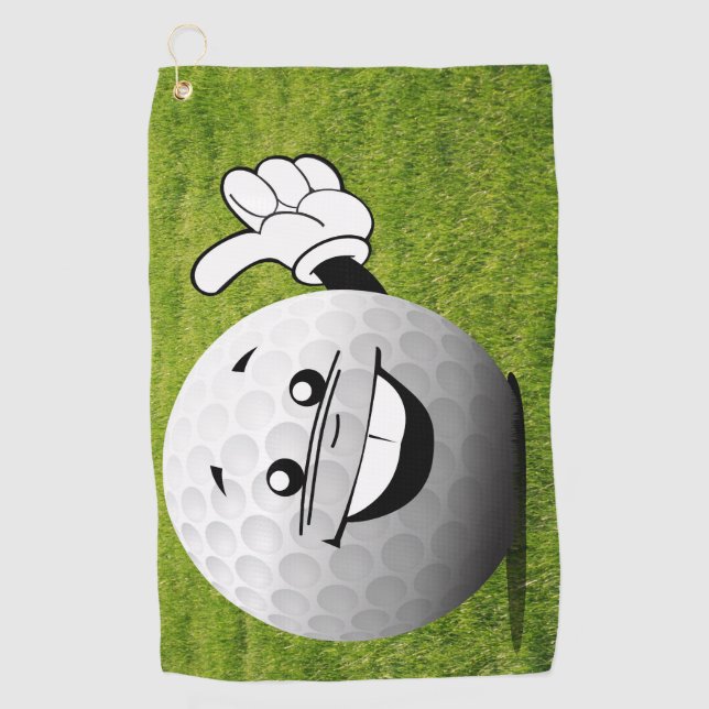 Thumbs Up Golf Ball Towel (Front)