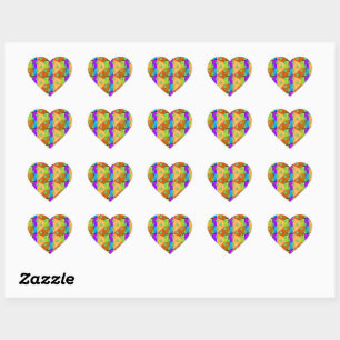 Thumbs Up Hand Sign Like Gesture Approval Pop Art Heart Sticker