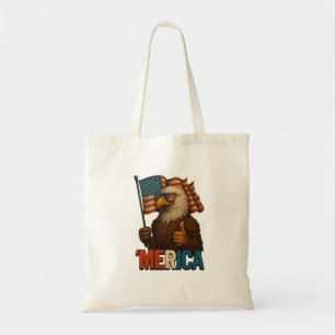 Thumbs Up Merica Eagle Funny and Patriotic Tote Bag